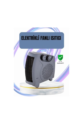 Fanlı Oda Isıtıcısı Termostat Kontrollü Soğuk Hava Üfleme Modu