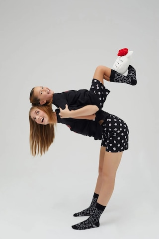 Hello Kitty Kız Çocuk Kollu Şortlu Pamuklu Pijama Takımı Renklı