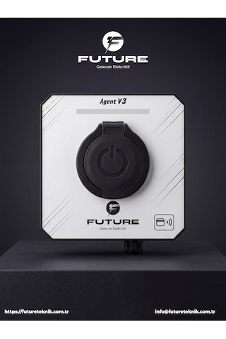 Future Ac Wallbox 22kw - Agent V3 Smart Elektrikli Araç Şarj Cihazı - Soketli
