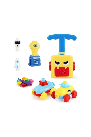 Balon Araba Oyuncak Fırlatma Seti, Balonla Çalışan Fırlatma Arabası, Balon Havayla Çalışan Araç Seti, Balon Yarış Arabası Oyuncak Yaratıcı Şişme 16 Balon Diğer