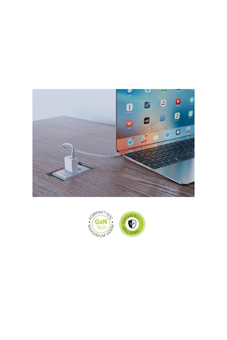 Polosmart Psm136 20w Pd + 18w Usb Hızlı Şarj Cihazı Çift Port Akıllı Tanıma Duvar Adaptörü Beyaz