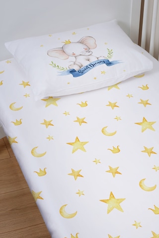 Organik Bebek Boy Lastikli Çarşaf Seti 70x130 - Kraliyet Düşleri