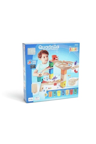 Marble Dolambaçlı Yol Quadrilla Ahşap Tasarım Oyunu