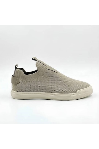 Daytex 4224 Erkek Slip-on - Full Triko Örgü Termo Taban Sneaker Koyu Boz Kahve