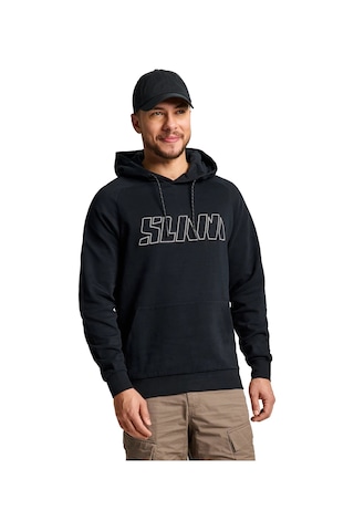 Slam Slam Logo Hoodıe Erkek Sweatshırt W01 Siyah