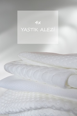 4 Lü Fermuarlı Yastık Alezi