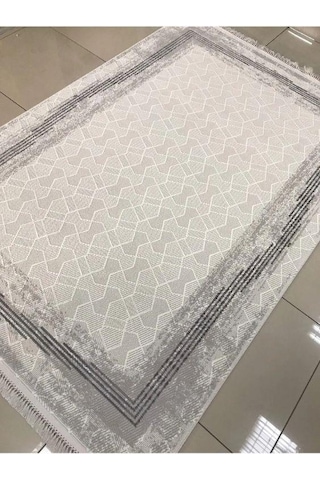 Padişah Halı Santo 60887 095 Serisi Akrilik Salon Oturma Yatak Odası Halısı Gri