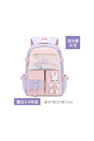 Büyük Kapasiteli Okul Sırt Çantası Mor Mor