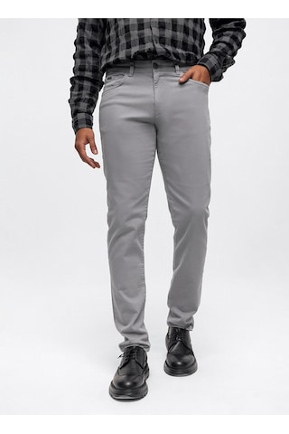 Back And Bond Normal Bel Normal Paça Slim Fit Gri Erkek Pantolon B33w32004 Gri