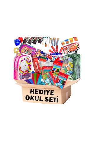 Faber Full Okul Seti Kuru Sulu Pastel Keçeli Boya Çanta N11.19537