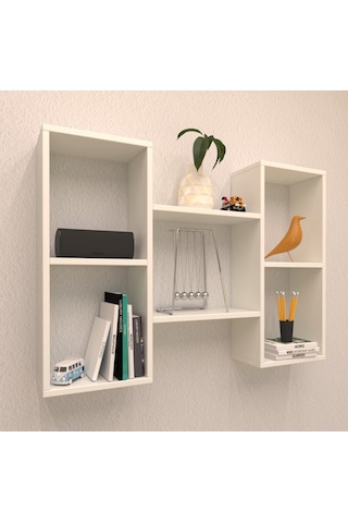 Rafkestir Kule Duvar Rafı Beyaz ( Mat )