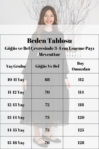 Kız Çocuk Uzun Boydan Pliseli Şifon Elbise Açık Kahve