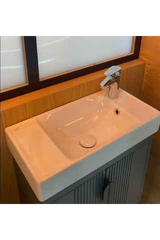 Turkuaz Seramik Cerastyle Sharp 60 x 30 CM Etajer Uyumlu Lavabo