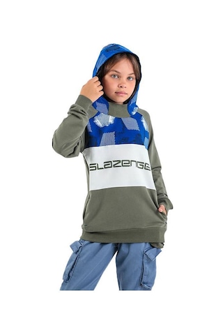 Slazenger Dragica Çocuk Sweatshirt St22wc036-800 Haki-haki