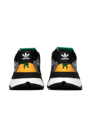 Adidas Nite Jogger Siyah Beyaz Sarı Erkek Sneaker Ayakkabı Nite-1 Siyah - Sarı