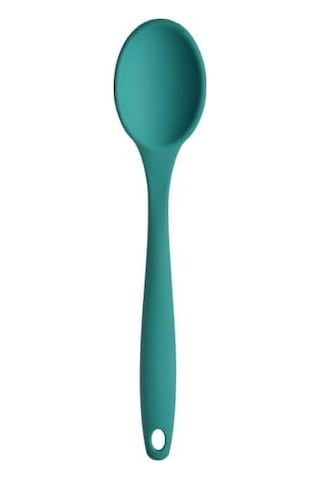 Silikon Büyük Boy Kaşık Seti, Yanmaz Yapışmaz, Çok Renkli - Mavi, Sarı, Yeşil, Kırmızı, Antrasit, Mor - 27 Cm, 6 Adet Set, Bpa Free