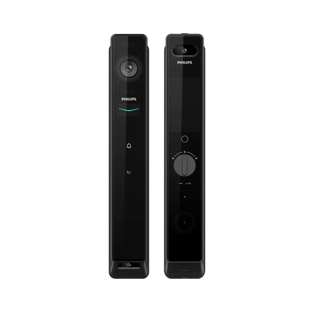 Philips Akıllı Kilit Ddl902-mfvp-11hws , Üç Kameralı, Yüz Tanıma, Avuç Tanıma, Wifi Siyah
