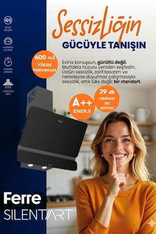 Afm Tech Ve Ferre Sessiz Fca Elektrikli Vitro Siyah Dijital D080-SA + V6-05 + FM7700 Ankastre Set