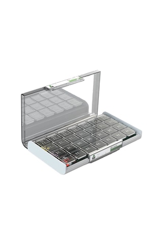 Likeable 21 Bölmeli Hap Kutusu, Ilaç Dağıtım Kutusu, Taşınabilir Ilaç Dağıtıcısı-beyaz