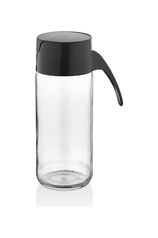 2 Adet Cam Sos Şişesi Bpa İçermez 500 Ml Damlatmaz Kapılı Kapak Sitemi Yağ Sirke Sos Siyah Diğer