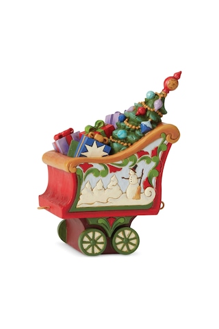 Enesco Jim Shore Heartwood Creek Noel Tren Kömür Araba Figürü, 13,7 Cm Yükseklik, Çok Renkli