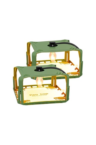 Sones 2 Adet Sk121 Kare Sinek Tuzağı Pire Tuzağı Evcil Hayvan Ev Pire Işık Yakalayıcı Ab Fişi