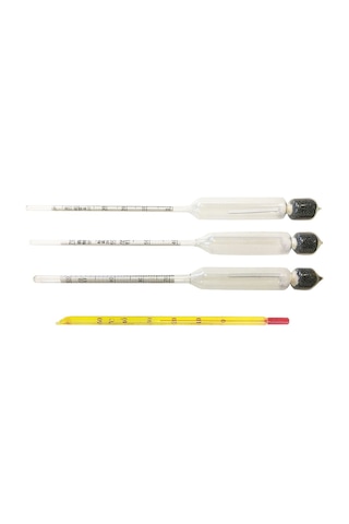 Aek-tech 3'lü Set Termometreli Alkol-metre 0-40-70-100 N11.335