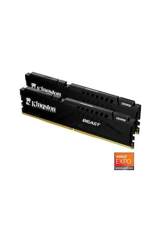 Kıngston 64gb 2x 32gb Ddr5 6000mhz Cl36 Dual Kıt Pc Ram Beast Expo Kf560c36bbek2-64tr