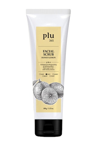 Plu365 Facial Scrub Honey Lemon 100gr - Ballı Ve Limonlu Yüz Peelingi