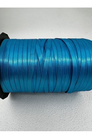 Paşateks 6 Mm Saten Kurdela-10 Metre- Mavi