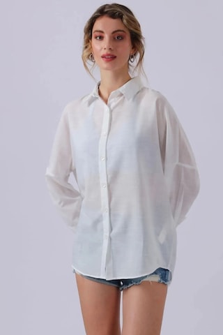 Sd Luxury Bayan Gömlek 6781001 Beyaz Beyaz