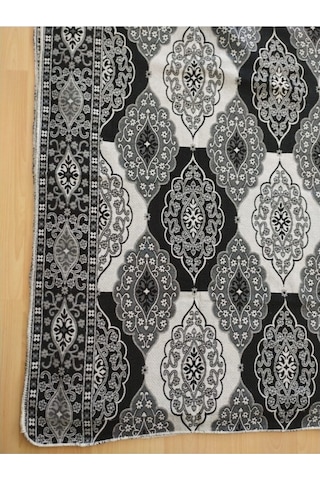 Osmanlı Siyah-beyaz Çok Amaçlı Halı Örtüsü, 6m2 Pike, Savan Nocolor-43978a85 Diğer