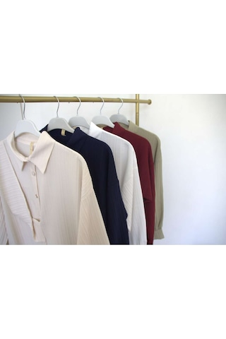 Bağlamalı Gömlek Beyaz