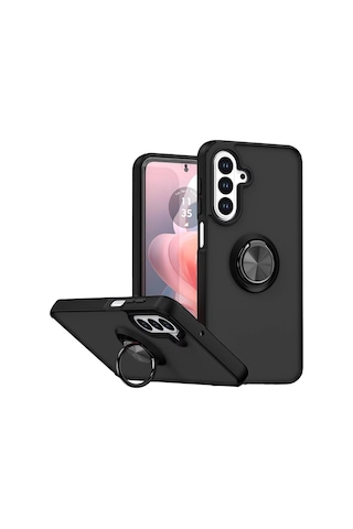 Samsung Galaxy A27 5g Montreal Yüzüklü Silikon Kapak - Siyah Çok Renkli Samsung Galaxy A27 5g Montreal Yüzüklü Silikon Kapak - Siyah Çok Renkli
