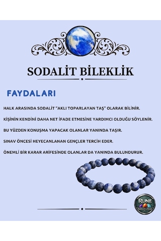 Sodalit Doğaltaş Bileklik Diğer