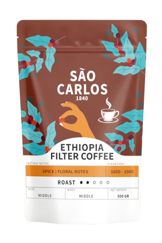 Ethiopia Filtre Kahve 500 Gr Etiyopya Lekempti Single Origin Çekirdek