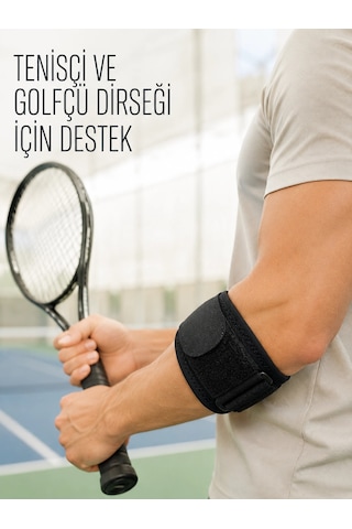 Trendexa Mey İthalat Ayarlanabilir Epikondilit Bandı Tenis Golf Ve Sporcu Dirsek Desteği