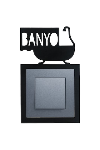 Banyo Ahşap Priz Çerçevesi Dekorasyon