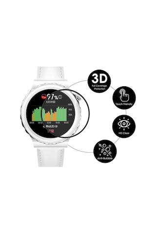 Huawei Gt3 Pro 43mm Ekran Koruyucu 3d Kavisli Full Kaplama Pmma