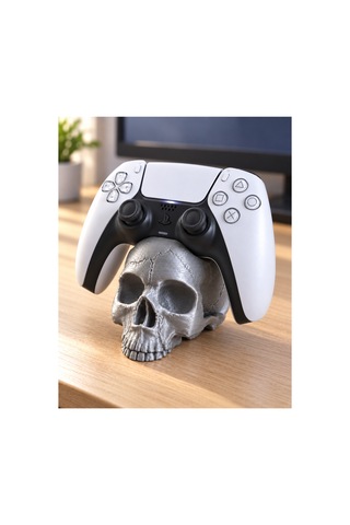 Kurukafa Ps5 Gamepad Stand - Metalik Gri