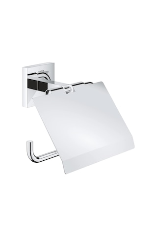 Start Cube Quickfix Tuvalet Kağıtlığı Kapaklı , Duş, Banyo Aksesuarları, Krom, 41102000 Çok Renkli