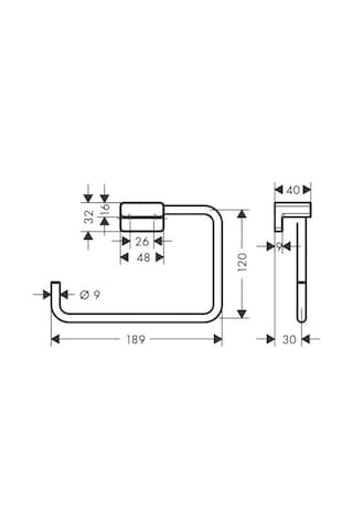 Hansgrohe Addstoris Halka Havluluk - 41754140 Altın