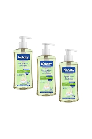 Biobaby Ultra Hassas Bebek Saç Ve Vücut Şampuanı 3 x 500 ML Biobaby Ultra Hassas Bebek Saç Ve Vücut Şampuanı 3 x 500 ML