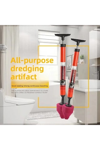 Mufunye Pnömatik Teknoloji İle Tuvalet Ve Kanalizasyon Tıkanıklıklarını Çözün: Dayanıklı Kırmızı Tüp Sokağı Açma Aracı Diğer