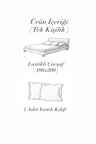 Velorian Pamuklu Tek Kişilik Lastikli Çarşaf Seti Bej
