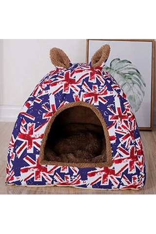 Dachuang 1pc Kennel Köpek Uyku Yatağı Çıkarılabilir Katlanabilir Kedi Ev Sıcak Yumuşak Yuva Dört Seasons Evrensel