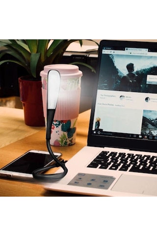 Buffer Usb Girişli 14 Ledli 3 Kademeli Dokunmatik Masa/kitap Okuma Lambası Ledi Siyah Siyah