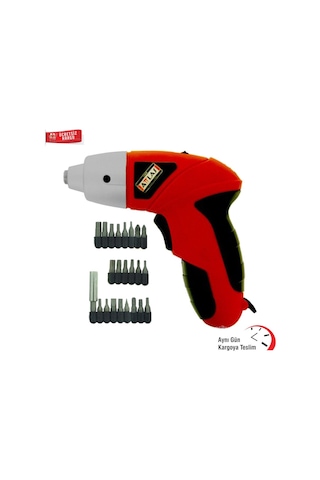Atlas 24 Parça Vidalama Bits Uç Matkap Seti Çantalı 4.8 V