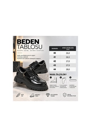 Kuback Legend İs Back Kb-x6 Kuback Kömür Rugan Günlük Erkek Ayakkabı Siyah Siyah