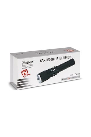 Cree Tg Led 1000 Lümen Göstergeli Fonksiyonel El Feneri Wt-732 Çok Renkli